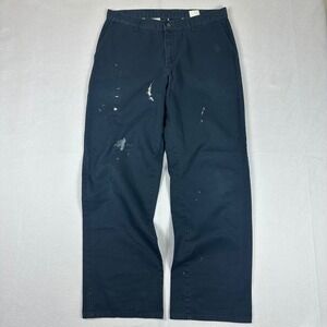 Y2K Dickies Navy Blue Work Painter Pants Size 32x31